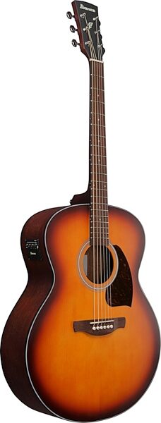 Ibanez PJ50E Acoustic-Electric Guitar, Open Pore Vintage Amber Sunburst, Action Position Back