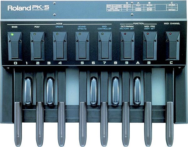 Roland PK-5 Dynamic MIDI Pedal, Main