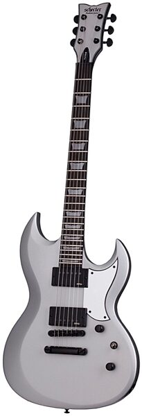 Schecter S-II Platinum Electric Guitar, Satin Silver