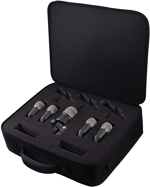 ElectroVoice PL DK5 5-Piece Drum Microphone Package, Angle