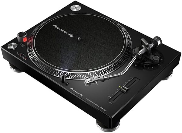 Pioneer DJ PLX-500 Direct-Drive Turntable with USB, Black, Black Angle