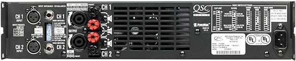 QSC PLX1202 Power Amplifier, Back