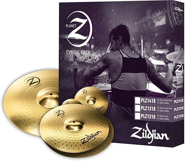 Zildjian Planet Z Cymbal Pack, Action Position Back
