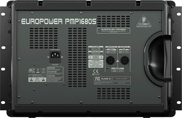 Behringer PMP1680S Europower 10-Channel Powered Mixer (1600 Watts), Rear