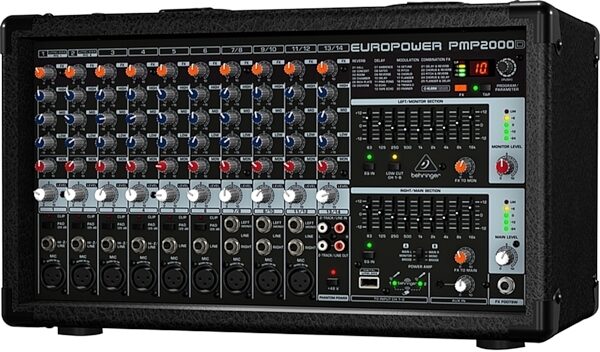 Behringer PMP2000D Powered Mixer (2000 Watts), Right
