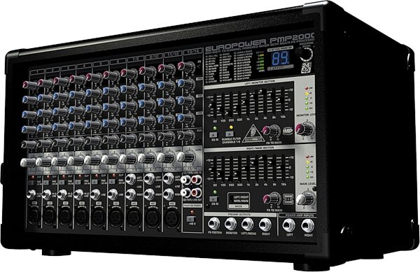 Behringer PMP2000 10-Channel Powered Mixer (800 Watts), Angle