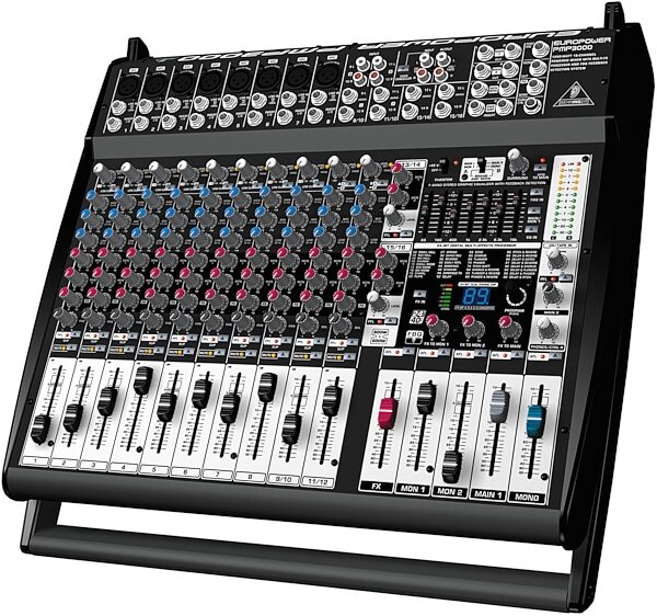 Behringer PMP3000 16-Channel Powered Mixer (1200 Watts), Angle
