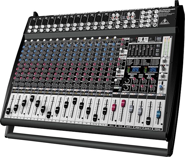 Behringer PMP5000 20-Channel Powered Mixer (1200 Watts), Angle