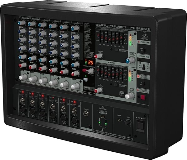 Behringer PMP560M Europower 6-Channel Powered Mixer (500 Watts), Right