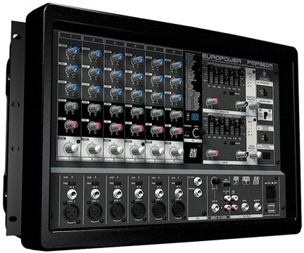 Behringer PMP960M 6-Channel Powered Mixer (Mono, 900 Watts), Left Side