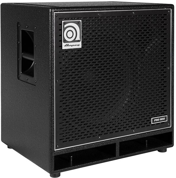 Ampeg PN-115HLF PRO NEO Bass Cabinet (575 Watts, 1x15"), Scratch and Dent, Left Angle