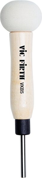 Vic Firth VicKick VKB5 Wood Shaft Bass Drum Beater, New, Action Position Back