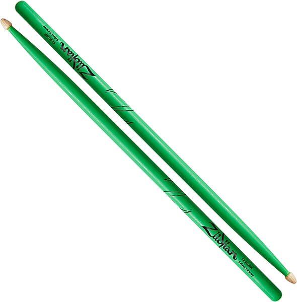 Zildjian 5A Acorn Wood Tip Drumsticks, Action Position Back