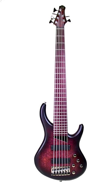 MTD Kingston Andrew Gouche AG-6 Electric Bass, 6-String, Smoky Purple, Action Position Back