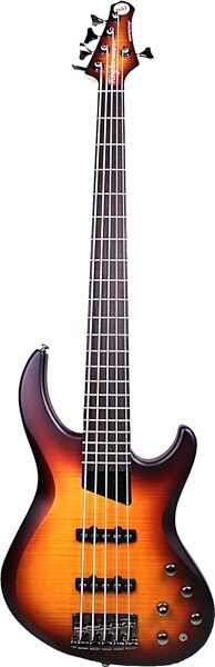 MTD Kingston Saratoga DLX 5 Electric Bass, 5-String (with Laurel Fingerboard), Deep Cherry Burst, Action Position Back