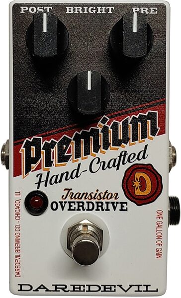 Daredevil Premium Overdrive Pedal, Action Position Back