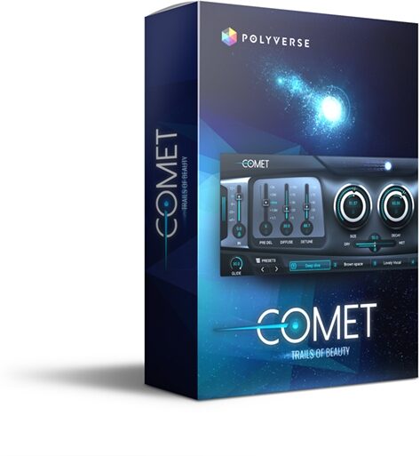 Polyverse Comet Reverb Audio Effect Plug-in Software, Digital Download, Screenshot Front