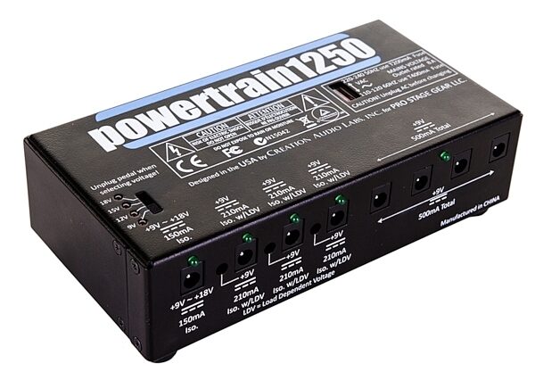 Pedaltrain Powertrain 1250 Pedalboard Power Supply, Main