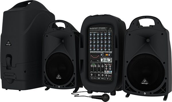 Behringer Europort PPA2000BT Portable Bluetooth PA System (2000 Watts), Main
