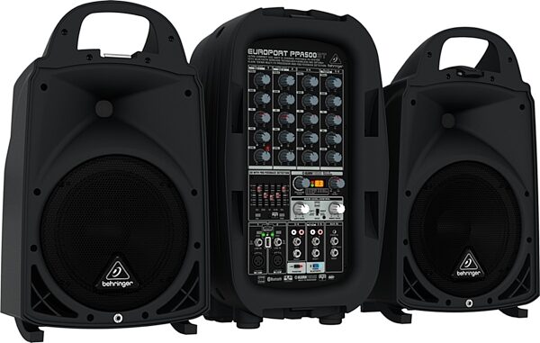 Behringer Europort PPA500BT Portable Bluetooth PA System (500 Watts), Left