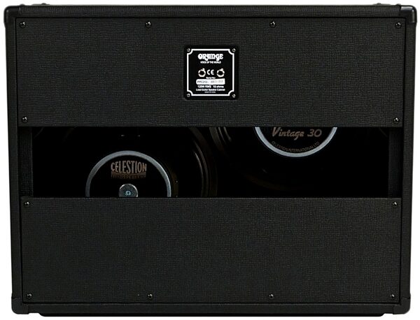 Orange PPC212-OB Guitar Speaker Cabinet (120 Watts, 2x12"), Black, Black - Back