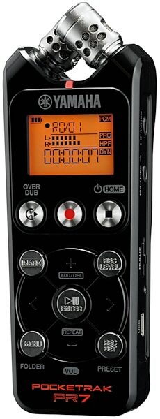Yamaha PR7 POCKETRAK Portable Digital Recorder, Angle Left