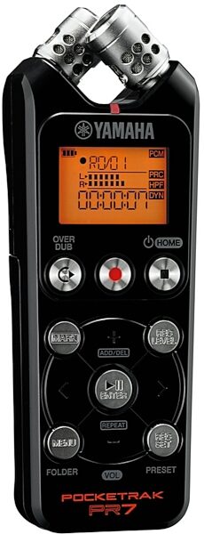Yamaha PR7 POCKETRAK Portable Digital Recorder, Angle Right