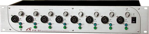 SM Pro Audio PR8 MKII 8-Channel Microphone Preamp with Phantom Power, Main