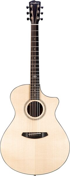 Breedlove Premier Concerto CE Adirondack Acoustic-Electric Guitar (with Case), Action Position Back