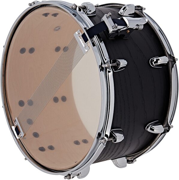 Premier Artist 6-Ply Birch Snare Drum, Black Ash, 8x14 inch, Action Position Back