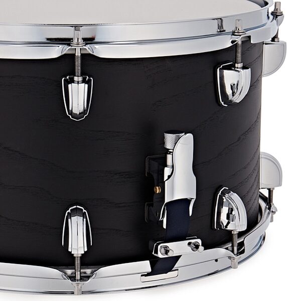 Premier Artist 6-Ply Birch Snare Drum, Black Ash, 8x14 inch, Action Position Back