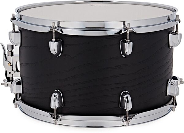 Premier Artist 6-Ply Birch Snare Drum, Black Ash, 8x14 inch, Action Position Back