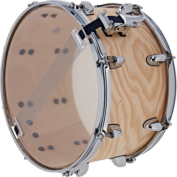 Premier Artist 6-Ply Birch Snare Drum, Natural Ash, 8x14 inch, Action Position Back