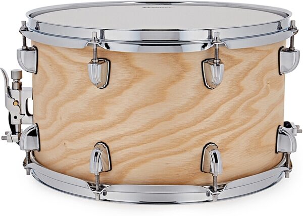 Premier Artist 6-Ply Birch Snare Drum, Natural Ash, 8x14 inch, Action Position Back