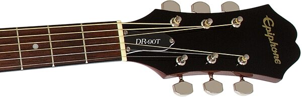Epiphone DR90T Dreadnought Acoustic Guitar Player Pack, Headstock