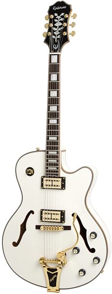 Epiphone Limited Edition Emperor Swingster Electric Guitar, Pearl White
