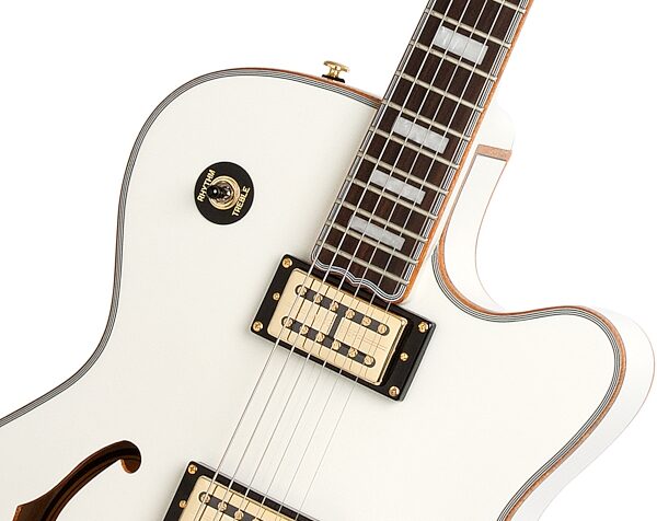 Epiphone Limited Edition Emperor Swingster Electric Guitar, Pearl White Neck
