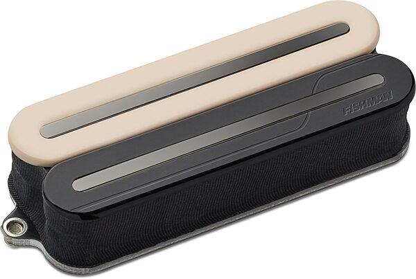 Fishman Fluence Modern Open-Core HB-8 Alnico Humbucker 8-String Electric Guitar Pickup, Zebra, Black Nickel Blade, Angled Front