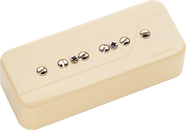 Fishman Fluence P90 Classic Electric Guitar Pickup Set, Cream, Action Position Back