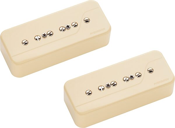 Fishman Fluence P90 Classic Electric Guitar Pickup Set, Cream, Action Position Back
