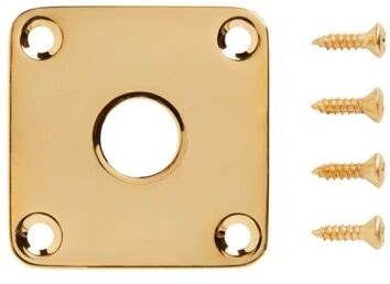 Gibson Les Paul Metal Jack Plate, Gold, view