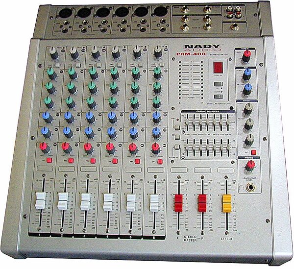 Nady PRM400 6-Channel Powered Mixer with DSP Effects, Main