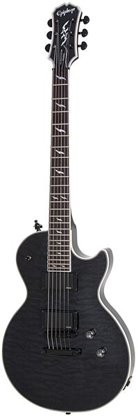 Epiphone Les Paul Prophecy Custom EX Electric Guitar with EMG Pickups, Midnight Ebony