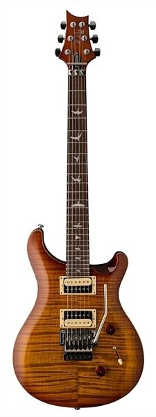 PRS Paul Reed Smith SE Custom 24 Floyd Electric Guitar (with Gig Bag), Vintage Sunburst