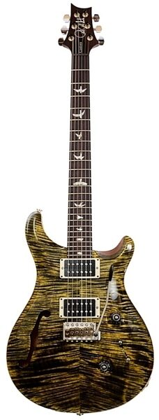 PRS Paul Reed Smith Custom 24 10-Top Semi-Hollowbody Electric Guitar, Obsidian