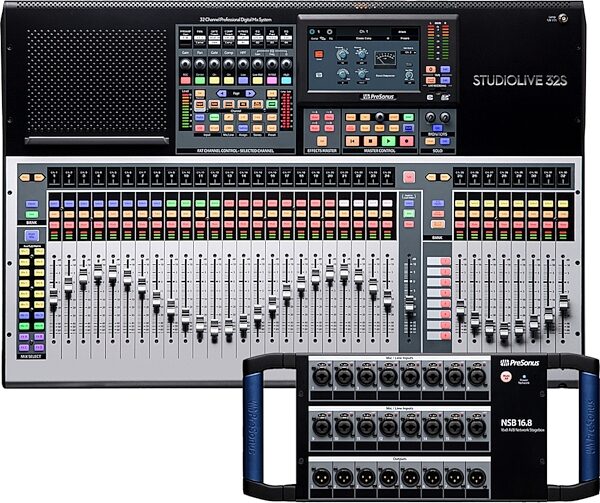 PreSonus StudioLive 32S 32-Channel Digital Mixer, Bundle with NSB 16.8 , pack