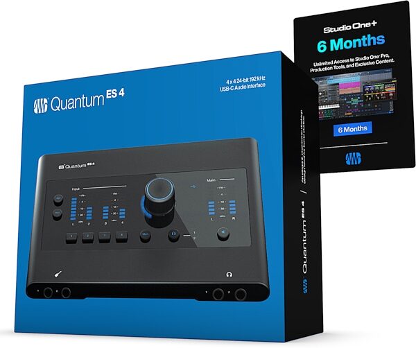 PreSonus Quantum ES 4 4x4 USB-C Audio Interface, USED, Warehouse Resealed, Action Position Back