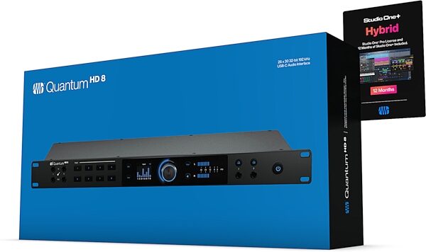PreSonus Quantum HD 8 26x30 USB-C Audio Interface, New, Action Position Back