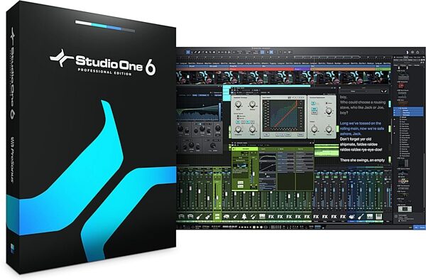 PreSonus Studio One 6 Professional Software - Upgrade from Artist Edition, All Versions, Digital Download, Action Position Back