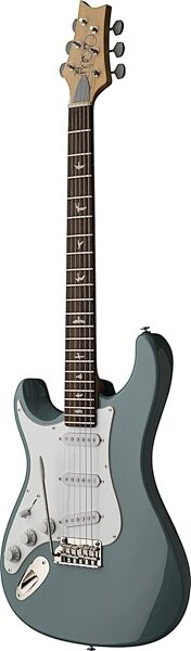 PRS SE Silver Sky Lefty Electric Guitar (with Gigbag), Stone Blue, Action Position Back